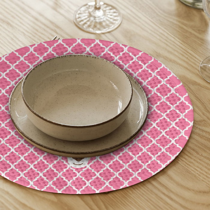 Hermia 2702Supla Mantel de Comedor, 4 Piezas, 80% Poliéster / 20% Algodón, Diámetro 37 cm